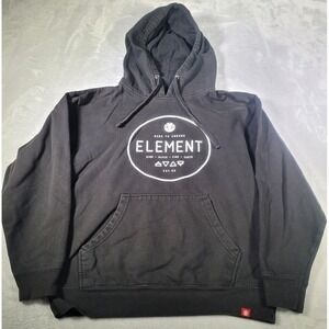 Element Hoodie Mens M Black Wind Water Earth Air Graphic Print SS4500P